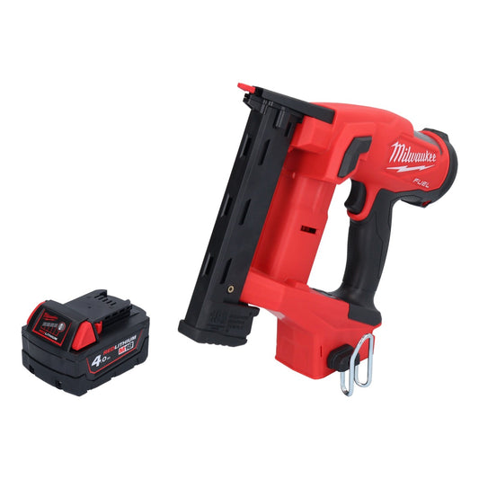 Agrafeuse sur batterie Milwaukee M18 FNCS18GS-401X 18 V 9,5 - 38 mm sans balais + 1x batterie 4,0 Ah + boîtier HD - sans chargeur