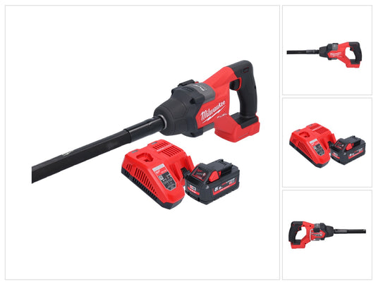 Compacteur à béton à batterie Milwaukee M18 FCVN12-551 18 V 1,2 m sans balais (4933479597) + 1x batterie 5,5 Ah + chargeur