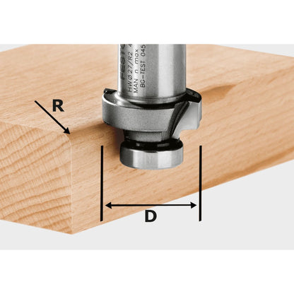 Festool HW R5-OFK 500 Abrundfräser 27 x 5,0 mm ( 490095 ) für Kantenfräse OFK 500