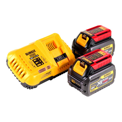 Scie circulaire manuelle à batterie DeWalt DCS 579 T2T 54 V FlexVolt 190 mm sans balais + 2x batteries 6,0 Ah + chargeur + TSTAK