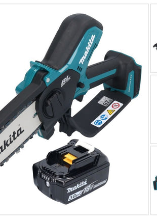 Tronçonneuse à batterie Makita DUC 150 F01 18 V 15 cm sans balais + 1x batterie 3,0 Ah - sans chargeur