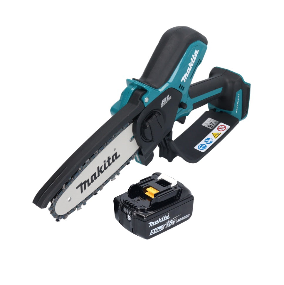 Tronçonneuse à batterie Makita DUC 150 T01 18 V 15 cm sans balais + 1x batterie 5,0 Ah - sans chargeur