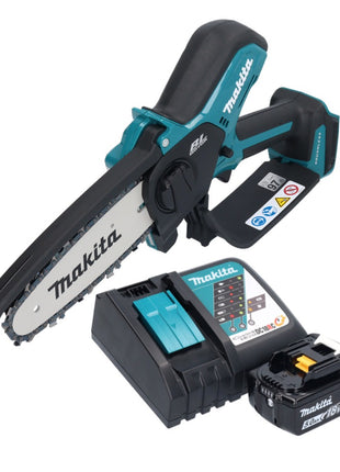 Tronçonneuse à batterie Makita DUC 150 RT01 18 V 15 cm sans balai + 1x batterie 5,0 Ah + chargeur