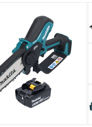 Tronçonneuse à batterie Makita DUC 150 G01 18 V 15 cm sans balais + 1x batterie 6,0 Ah - sans chargeur