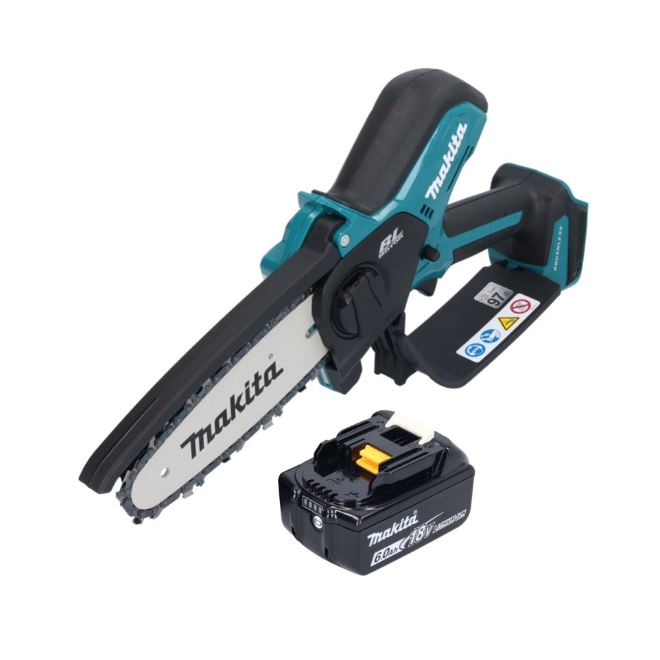 Makita DUC 150 G01 Akku Kettensäge 18 V 15 cm Brushless + 1x Akku 6,0 Ah - ohne Ladegerät