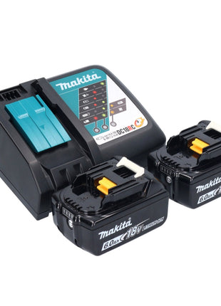 Tronçonneuse à batterie Makita DUC 150 RG201 18 V 15 cm sans balais + 2x batteries 6,0 Ah + chargeur