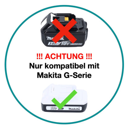 Makita DF 457 DWEX2 perceuse-visseuse sans fil 18 V 42 Nm série G + 2x batteries 1,5 Ah + chargeur + jeu d'accessoires 70 pièces + mallette