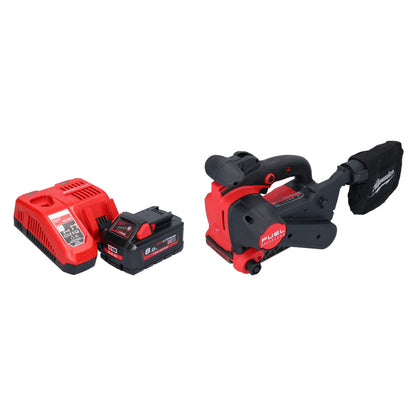 Ponceuse à bande sans fil Milwaukee M18 FBTS75-801 18 V 75 x 457 mm sans balais + 1 batterie 8,0 Ah + chargeur