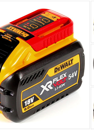 Batterie DeWalt DCB 547 FLEXVOLT 54 V / 18 V 9,0 Ah - 9000 mAh Li-Ion avec indicateur de niveau de charge