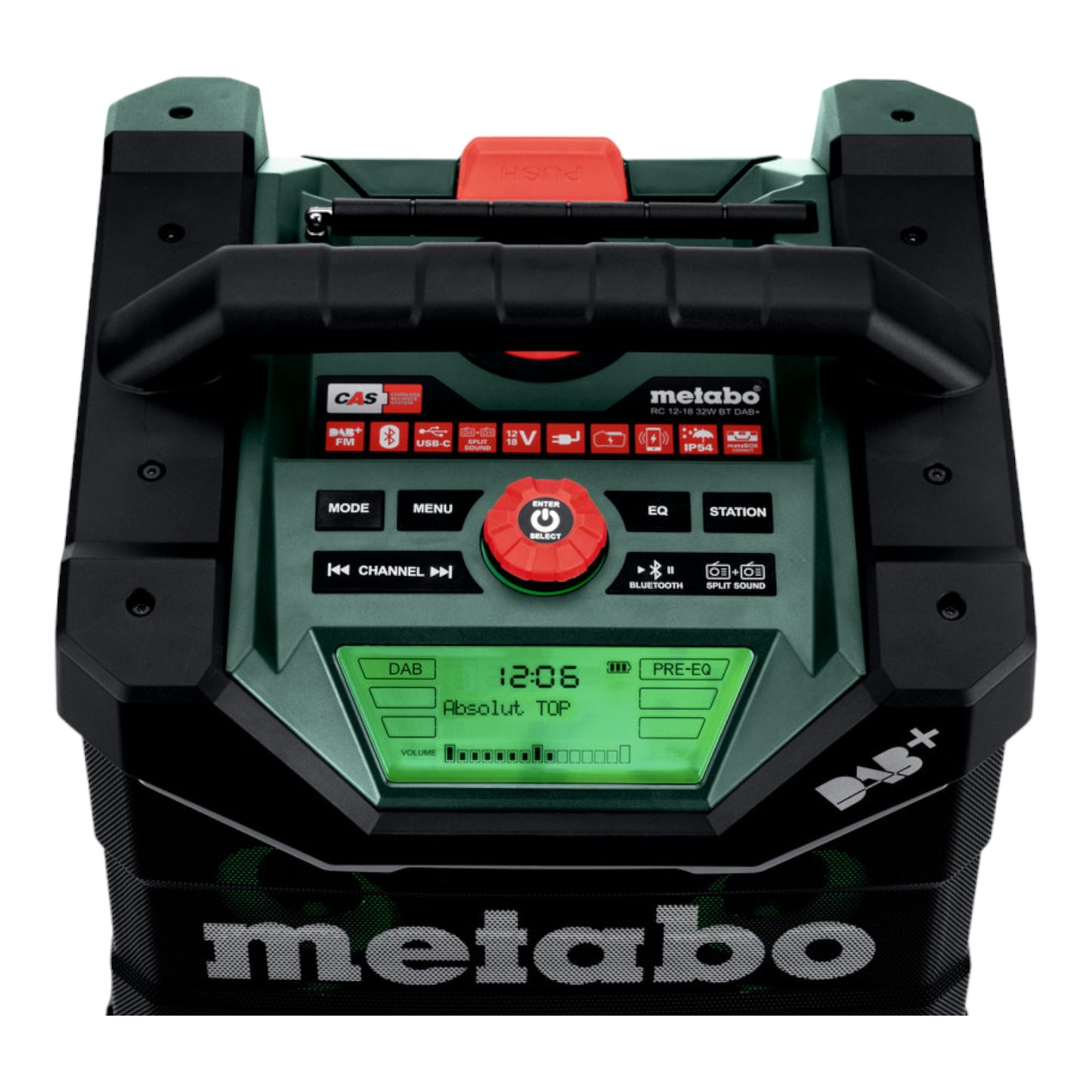 Metabo RC 12 18 32 W BT DAB+ radio de chantier sur batterie 12 - 18 V IP 54 (600779850) - sans batterie, sans chargeur