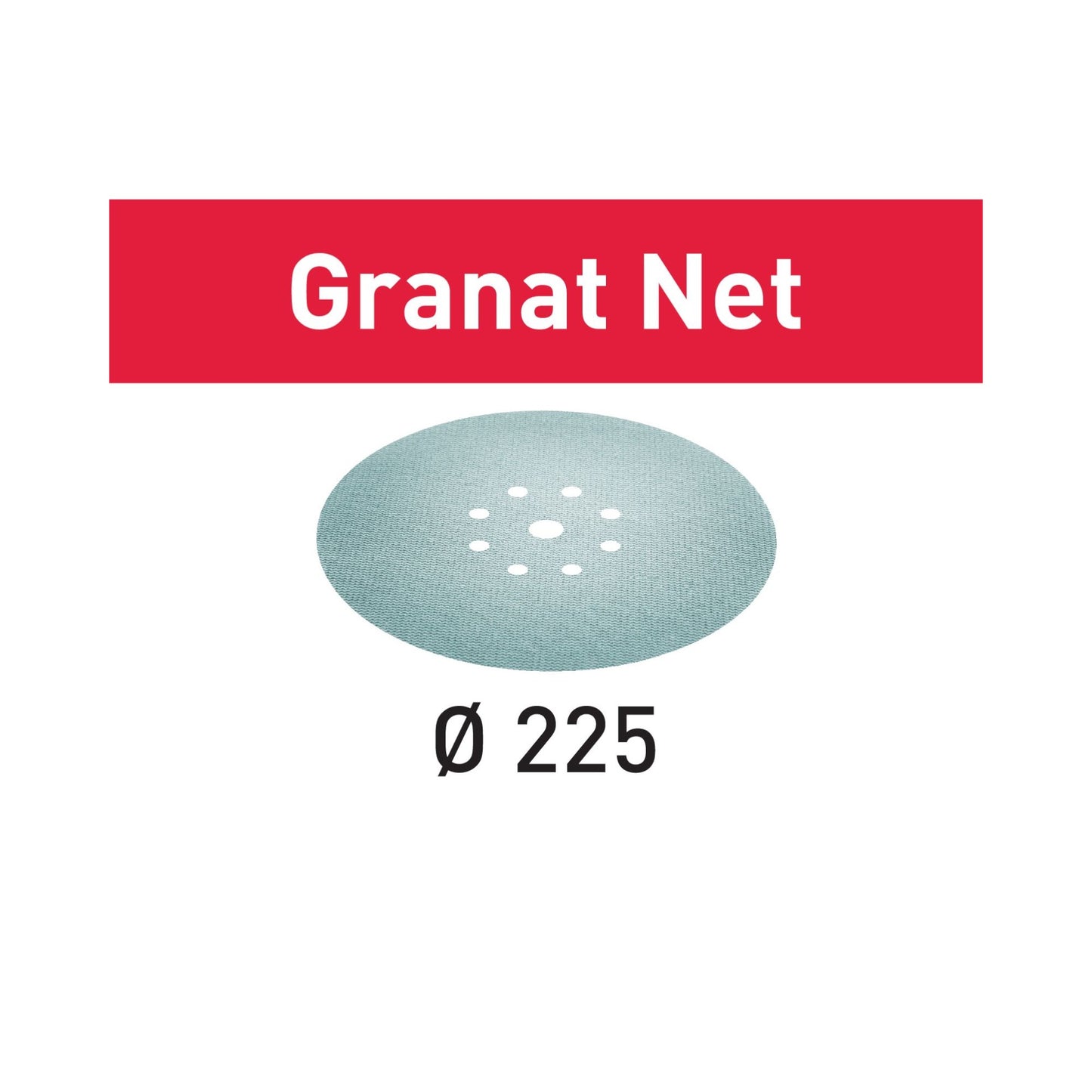 Festool STF D225 P400 GR NET/25 Netzschleifmittel Granat Schleifscheiben ( 201885 ) 225 mm Körnung 400 für Langhalsschleifer PLANEX