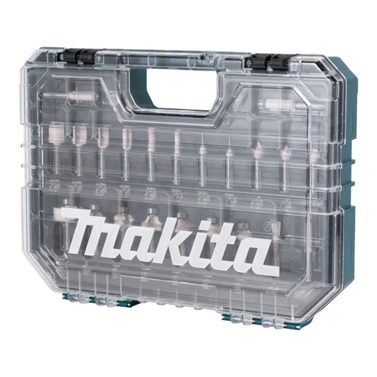 Makita Fräser Set ( D-74778 ) 22 tlg. 8 mm Schaft für den Möbelbau, Schreiner-, Tischlerarbeiten und Heimwerker