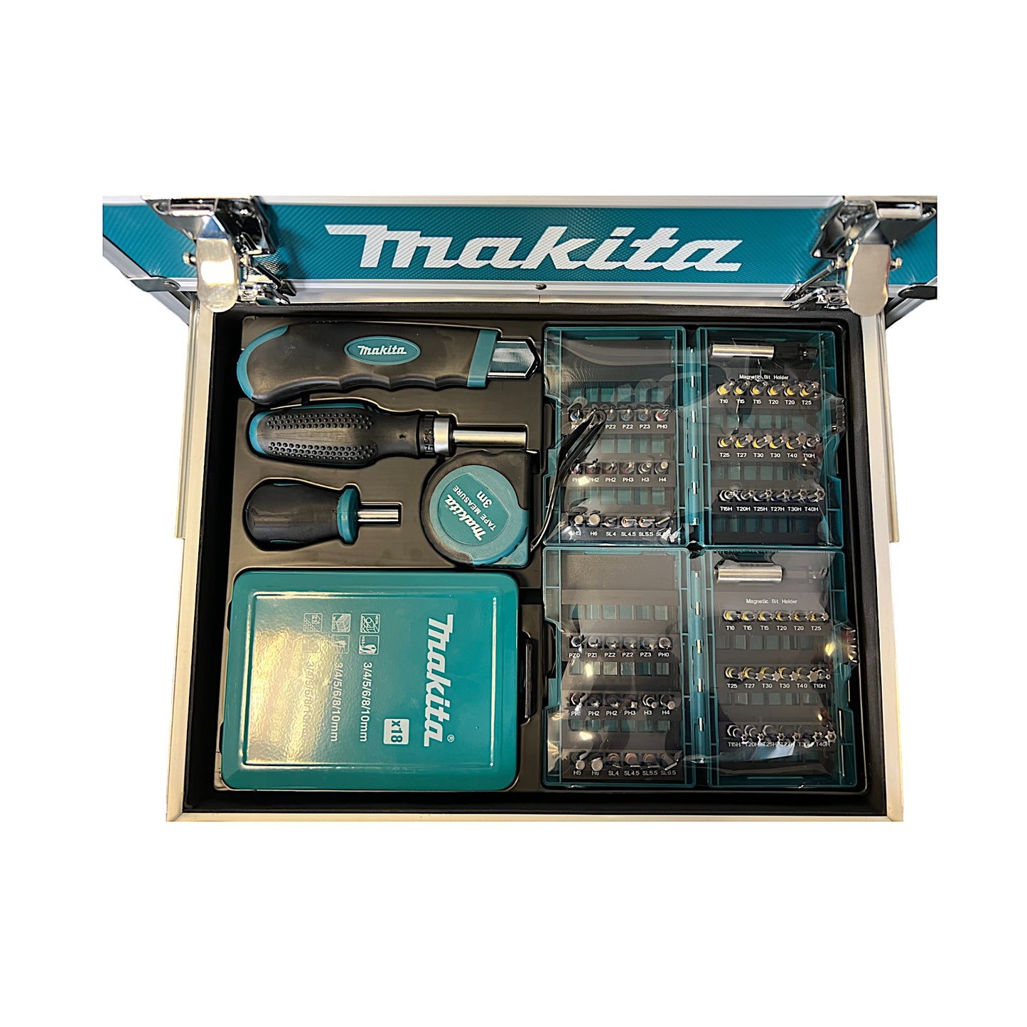 Makita DHP 482 RFX9 perceuse à percussion sans fil 18 V 62 Nm + 2x batteries 3,0 Ah + chargeur + jeu d'accessoires + mallette