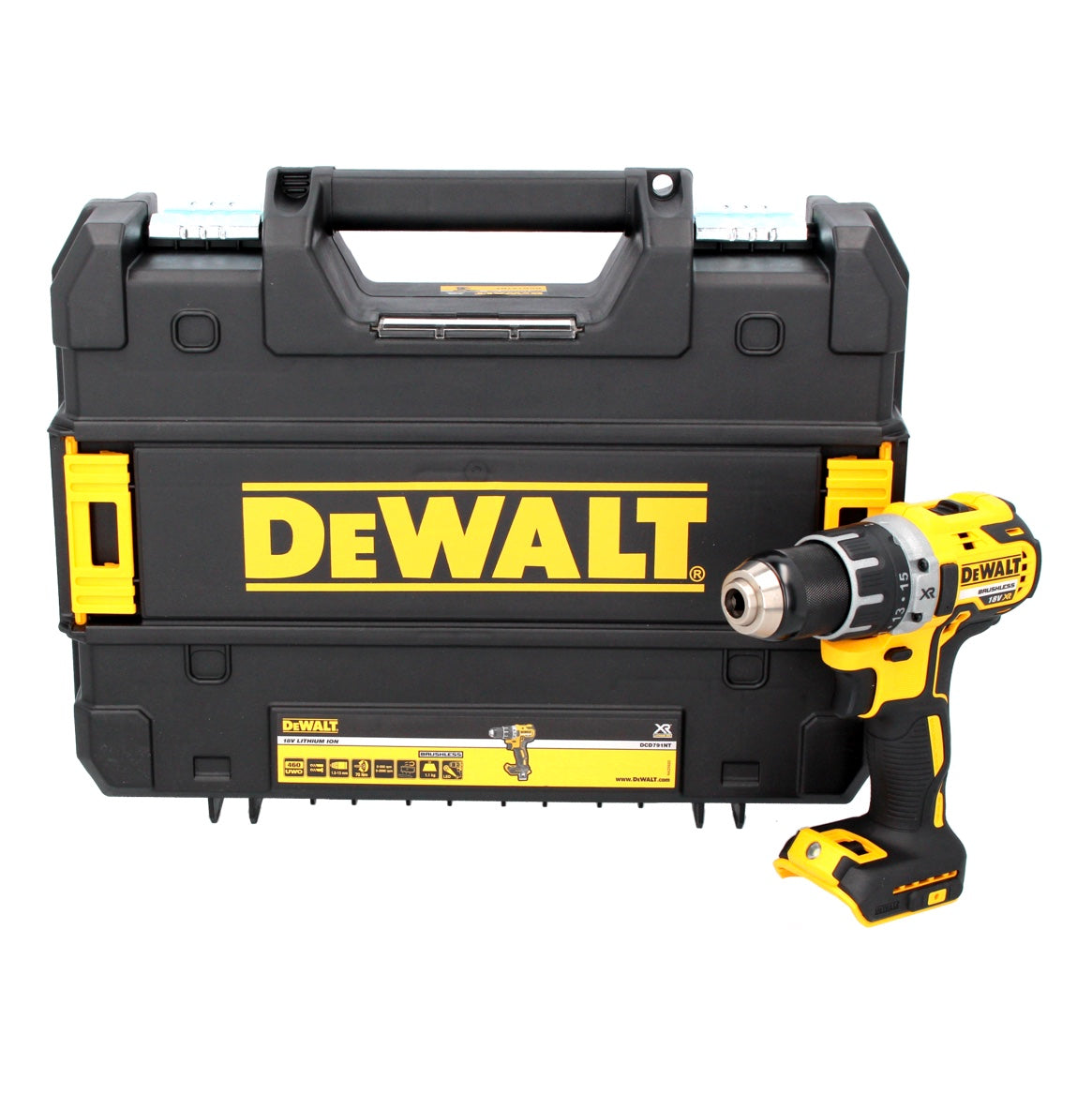 DeWalt DCD 791 NT Akku Bohrschrauber 18 V 70 Nm Brushless + TSTAK - ohne Akku, ohne Ladegerät - Toolbrothers