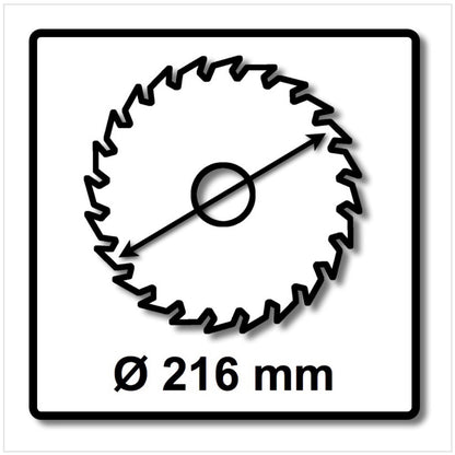 Festool Spezial Kreissägeblatt HW 216 x 30 x 2,3 mm WZ/FA60 216 mm 60 Zähne ( 500123 ) - Toolbrothers