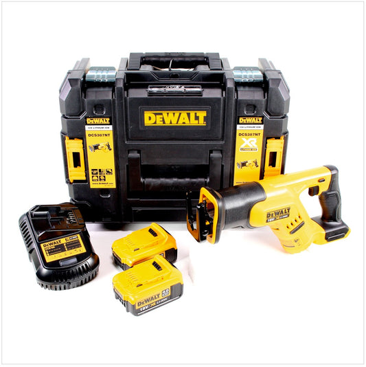 DeWalt DCS 387 M2 18 V Akku Säbelsäge Reciprosäge in TSTAK Box mit 2 x DCB 182 4,0 Ah Akku + DCB 113 Ladegerät - Toolbrothers