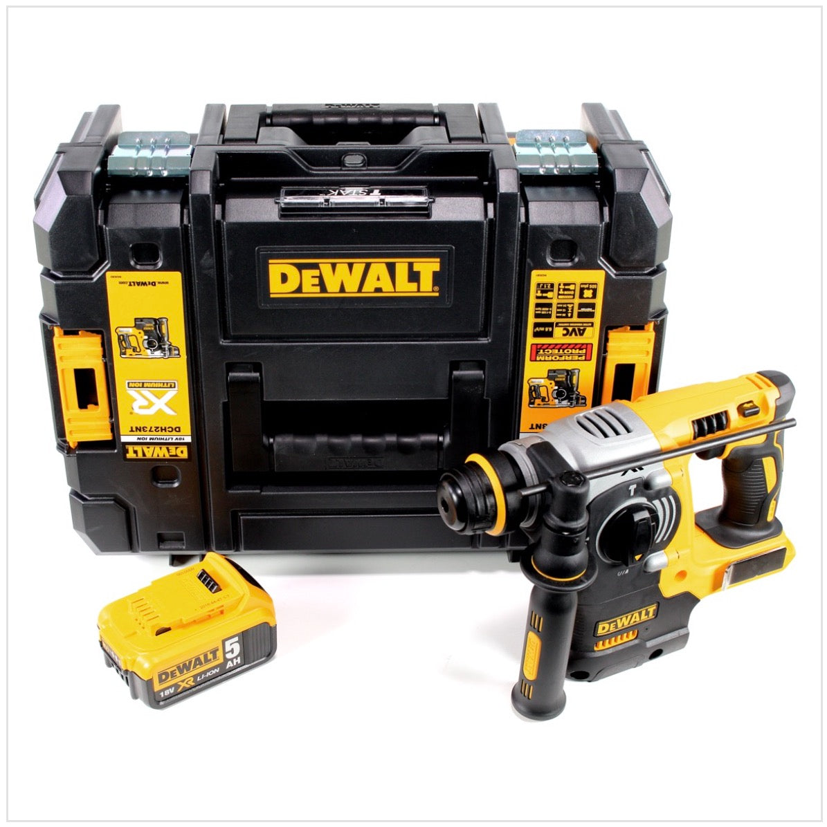 DeWalt DCH 273 NT Akku Kombihammer 18V 2,1J SDS-Plus Brushless + 1x Akku 5,0Ah + TSTAK - ohne Ladegerät - Toolbrothers