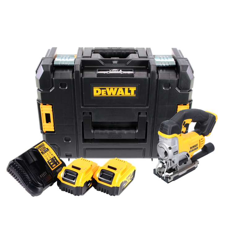 DeWalt DCS 331 P2 Akku Stichsäge 18 V + 2x Akku 5,0 Ah + Ladegerät + TSTAK - Toolbrothers