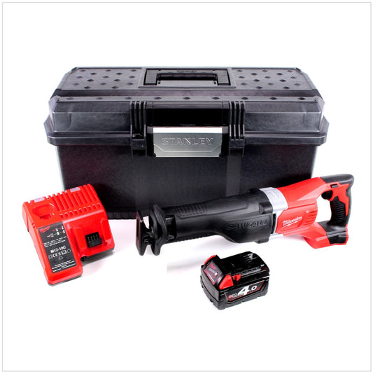 Milwaukee M18 BSX-401 Akku Säbelsäge 18V + 1x Akku 4,0Ah + Ladegerät + Koffer - Toolbrothers