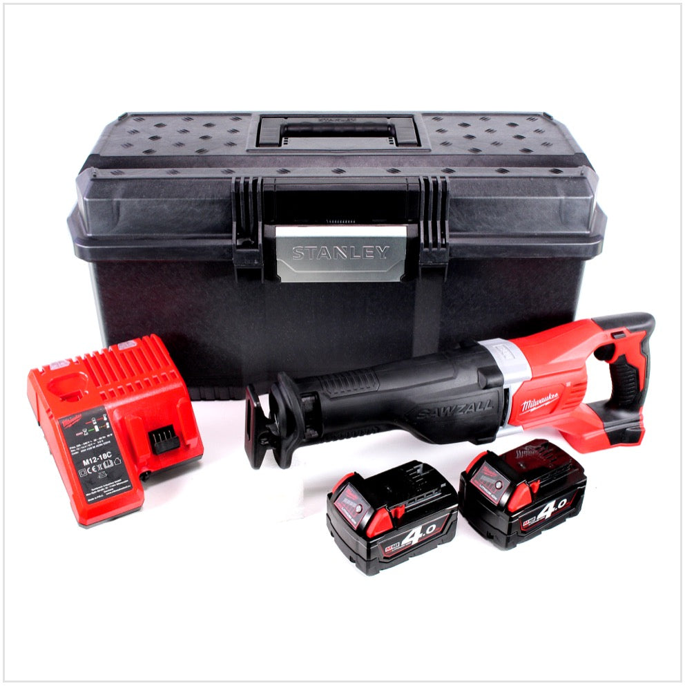 Milwaukee M18 BSX-402 Akku Säbelsäge + 2x Akku 4,0Ah + Ladegerät + Koffer - Toolbrothers