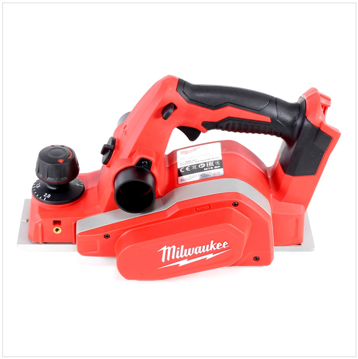 Milwaukee M18 BP - 401 18 V Akku Hobel in Stanley TSTAK Box + M18 B4 4,0 Ah Akku + M12 - M18 Ladegerät - Toolbrothers