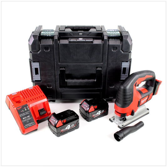 Milwaukee M18 BJS - 402 18V Akku Stichsäge + 2x Akku 4,0Ah + Ladegerät + Stanley TSTAK - Toolbrothers