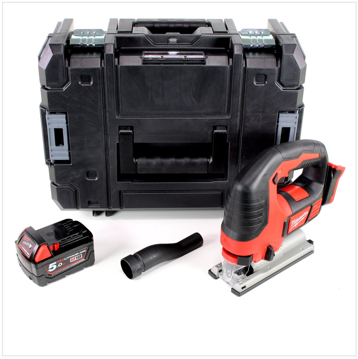 Milwaukee M18 BJS - 501 18V Akku Stichsäge + 1x Akku 5,0Ah + Stanley TSTAK - ohne Ladegerät - Toolbrothers