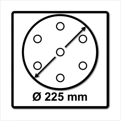 Festool STF D225/8 Granat Schleifscheiben 225 mm für PLANEX P80 GR / 25 Stück ( 499636 ) - Toolbrothers