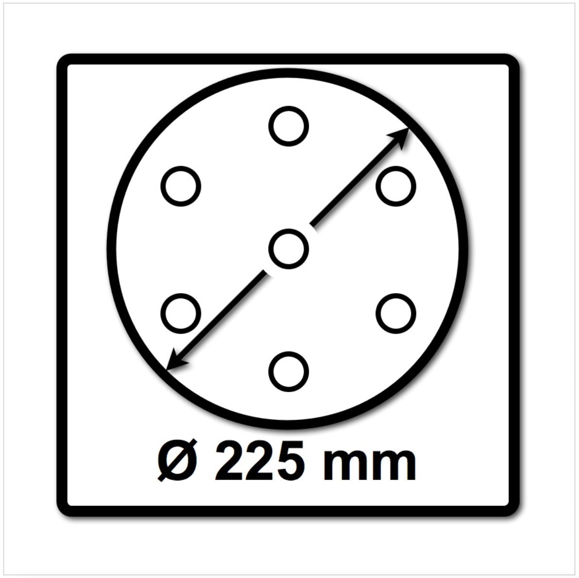 Festool STF D225/8 Granat Schleifscheiben 225 mm PLANEX P120 GR / 25 Stück ( 499638 ) - Toolbrothers