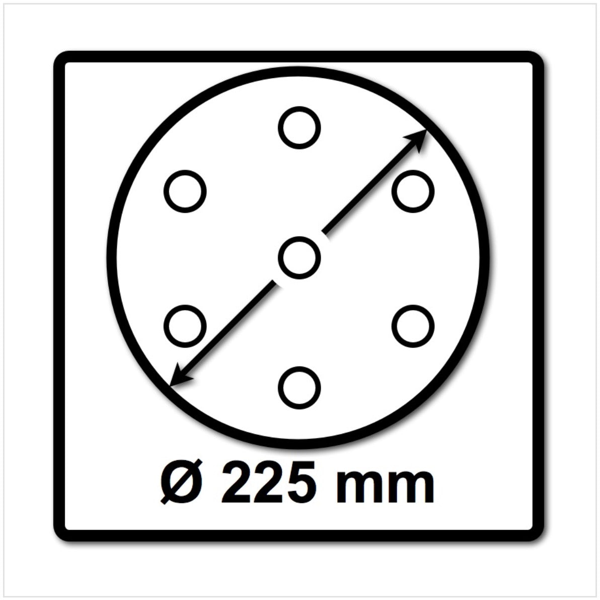 Festool STF D225/8 Granat Schleifscheiben 225 mm PLANEX P240 GR / 25 Stück ( 499642 ) - Toolbrothers