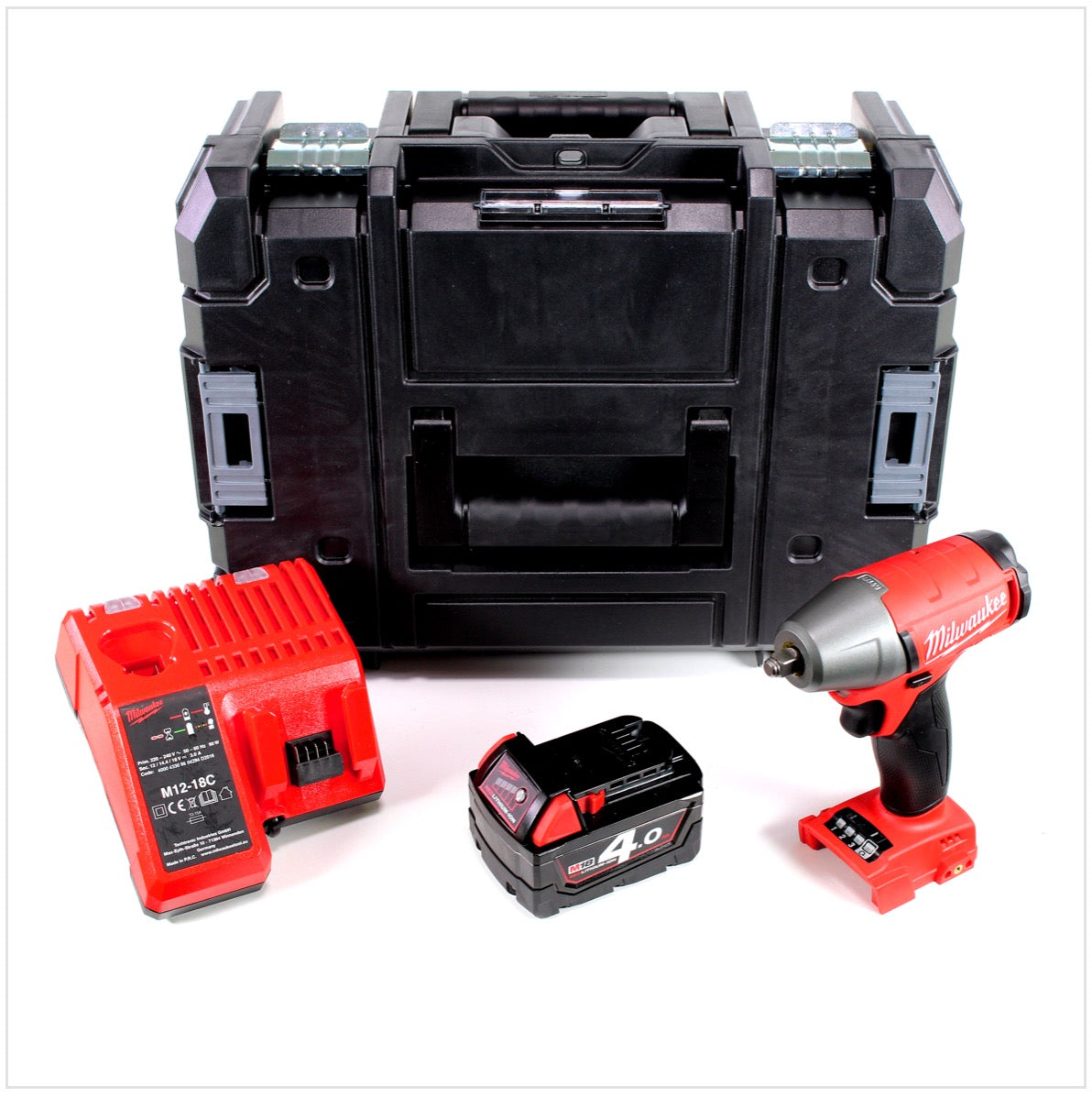 Milwaukee M18 FIWF 38-401 C Akku Schlagschrauber 18V 3/8" 284Nm Brushless + 1x Akku 4,0Ah + Ladegerät + TSTAK - Toolbrothers