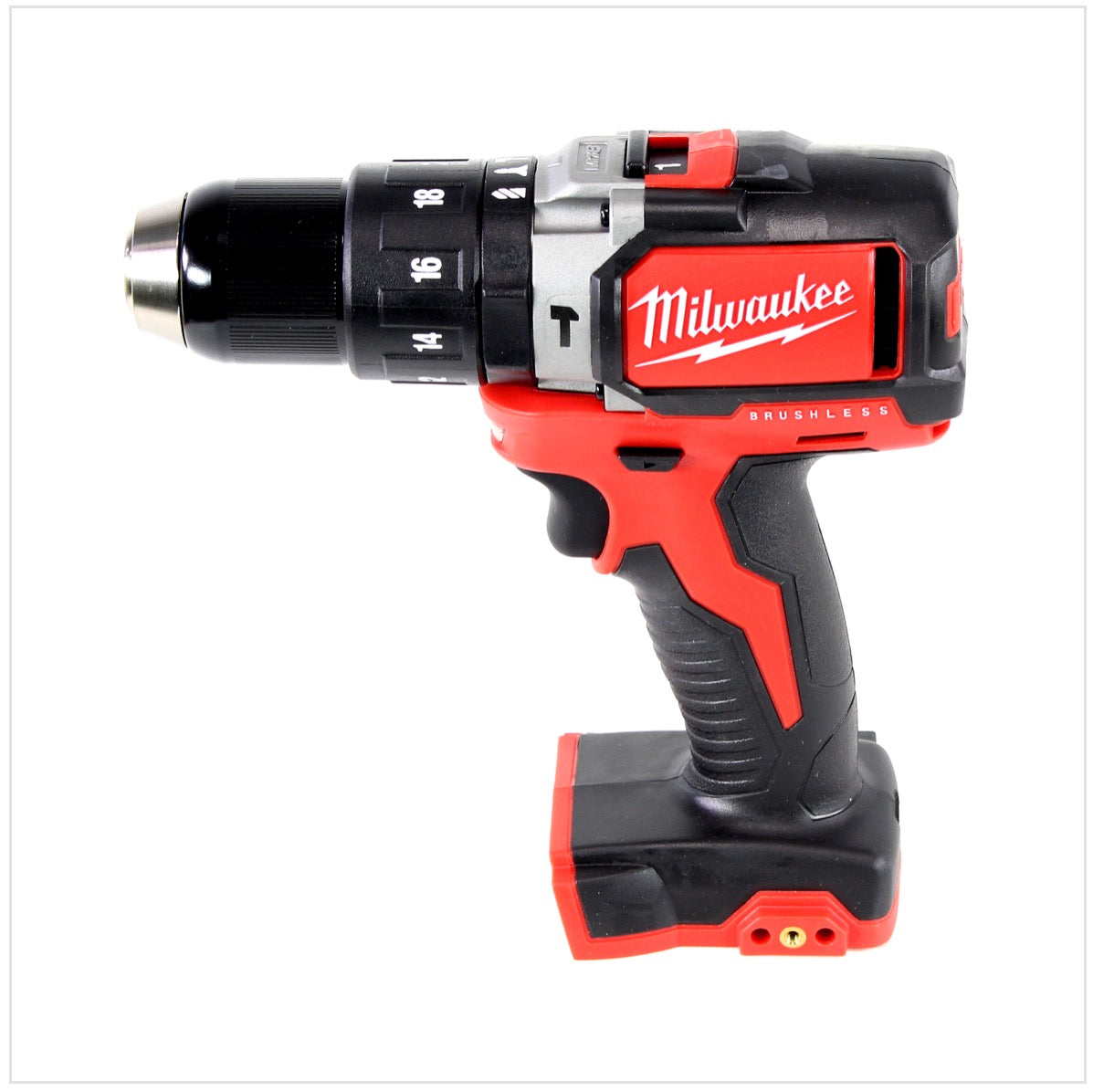 Milwaukee M18 BLPD 402 C 18 V Brushless Akku - Schlagbohrschrauber im Koffer + 2x 4.0 Ah Red Li-Ion Akkus + Milwaukee M12-18C Universal Akku Ladegerät - Toolbrothers