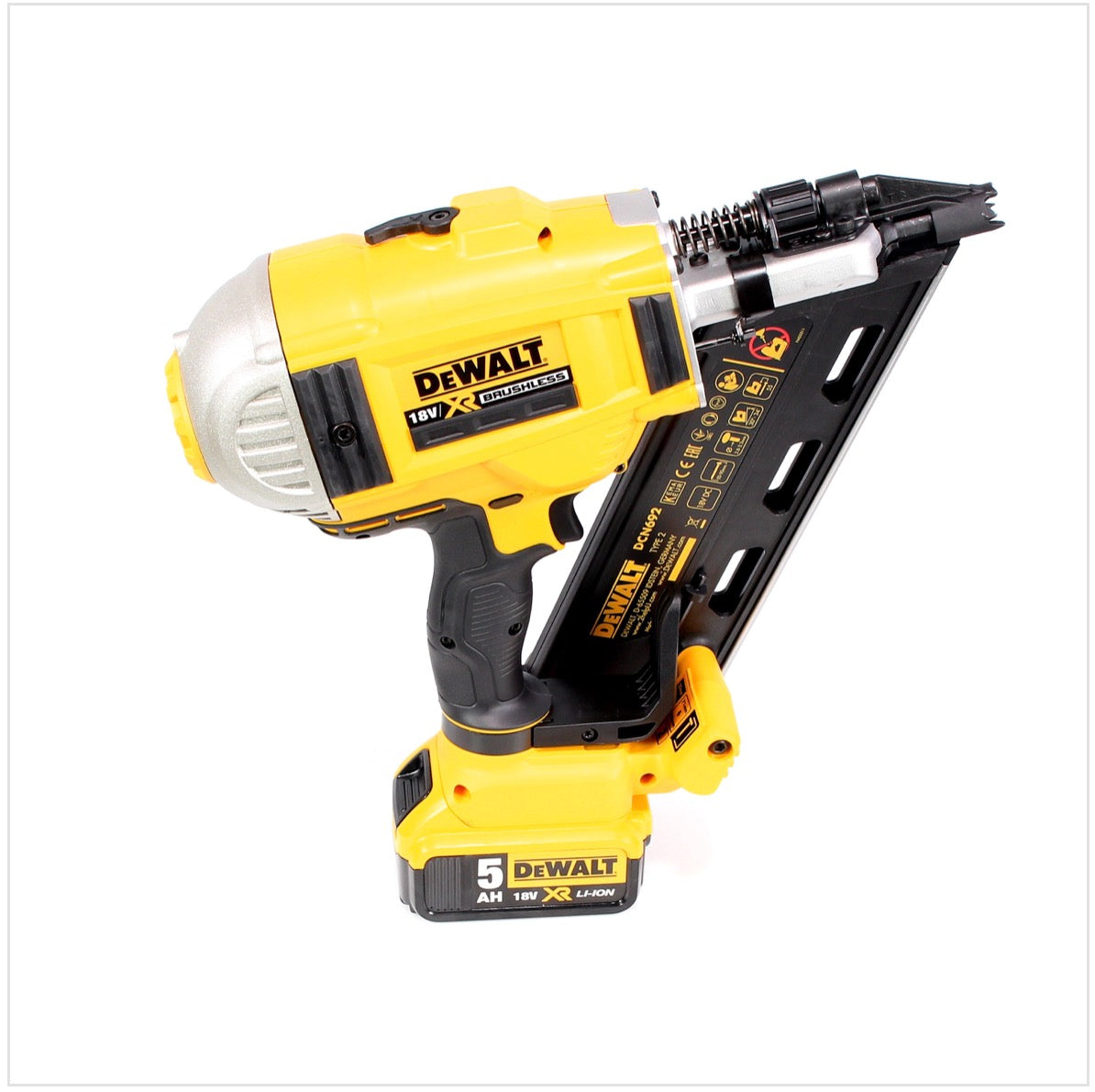 DeWalt DCN 692 NK Akku Nagler 18V Brushless 50-90mm Solo + Koffer - ohne Akku, ohne Ladegerät - Toolbrothers