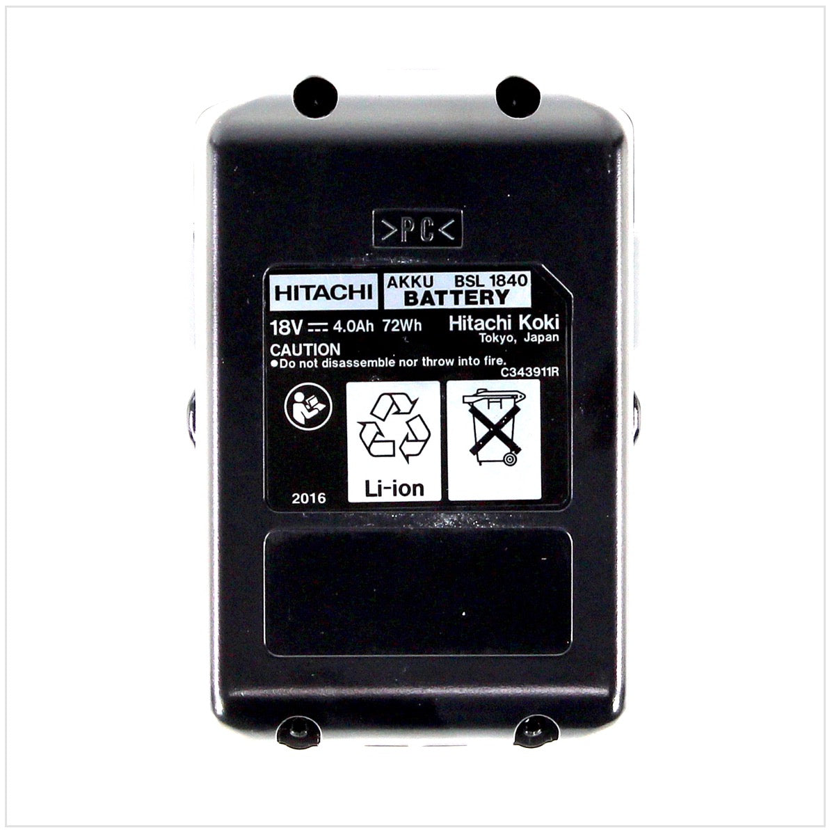 Hitachi BSL 1840 18 V 4,0 Ah / 4000 mAh Li-Ion Akku - Toolbrothers