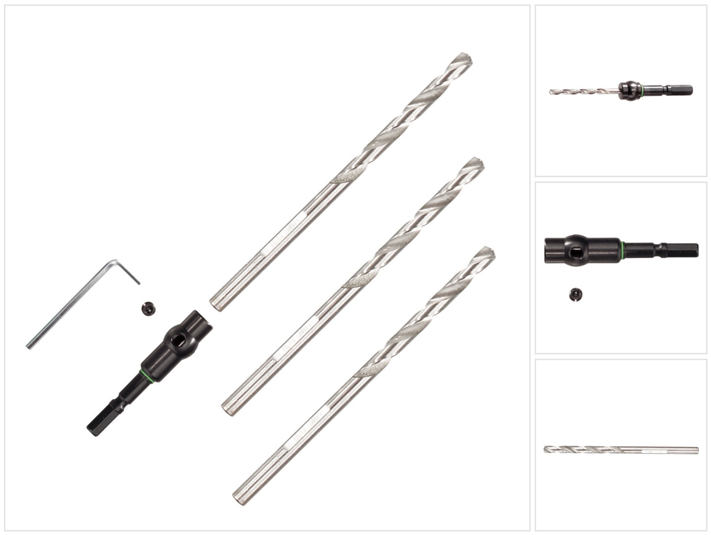 Jeu de forets hélicoïdaux Festool HSS D 3,5/39 CE/M (493422) pour perceuse-visseuse sans fil et perceuse à percussion sans fil Festool avec support FastFix et mandrin WH-CE CENTROTEC