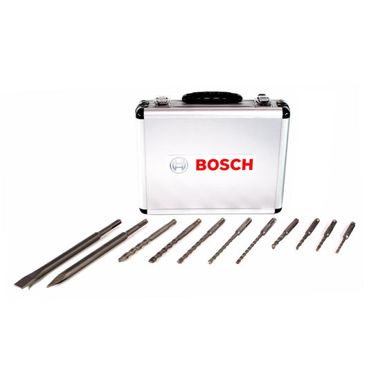 Bosch Meißel und Bohrer Set 11 tlg. für SDS-Plus in Alukoffer ( 2608578765 ) - Toolbrothers