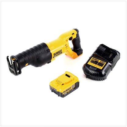 Dewalt DCS 380 18 V Akku Säbelsäge Reciprosäge + 1 x DCB 182 4,0 Ah Li-Ion Akku + DCB 105 Ladegerät - Toolbrothers