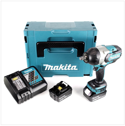 Makita DTW 1002 RMJ Akku Schlagschrauber 1/2“ 18V 1000Nm Brushless + 2x Akku 4,0Ah + Ladegerät + Makpac - Toolbrothers