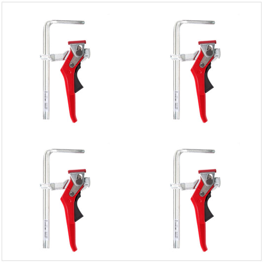 Bessey GTR 16S6 H Ganzstahl Tischzwinge mit Hebelgriff 160 / 60 mm 4er Pack - Toolbrothers