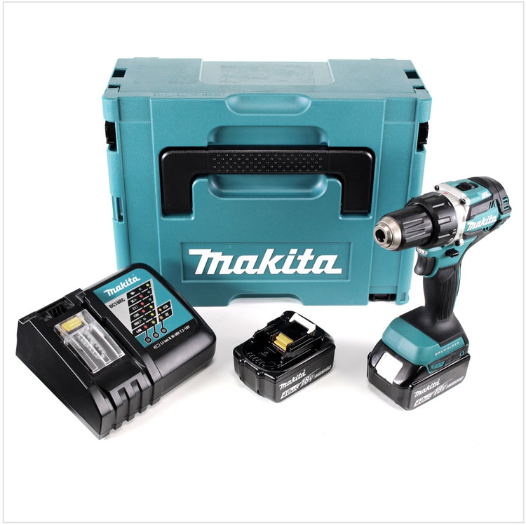 Makita DDF 484 RMJ 18 V Akku Bohrschrauber Brushless 54 Nm im Makpac mit 2x 4,0 Ah Akku und Ladegerät - Toolbrothers