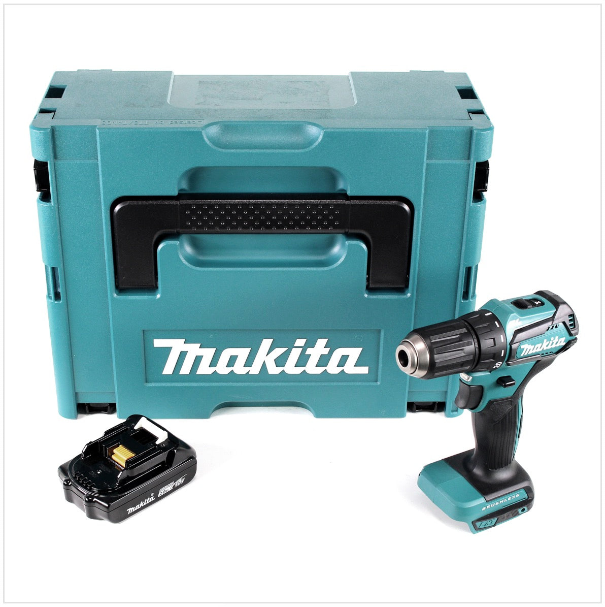 Makita DDF 483 Y1J Akku Bohrschrauber 18 V 40Nm im Makpac + 1x 1,5 Ah Akku - Toolbrothers