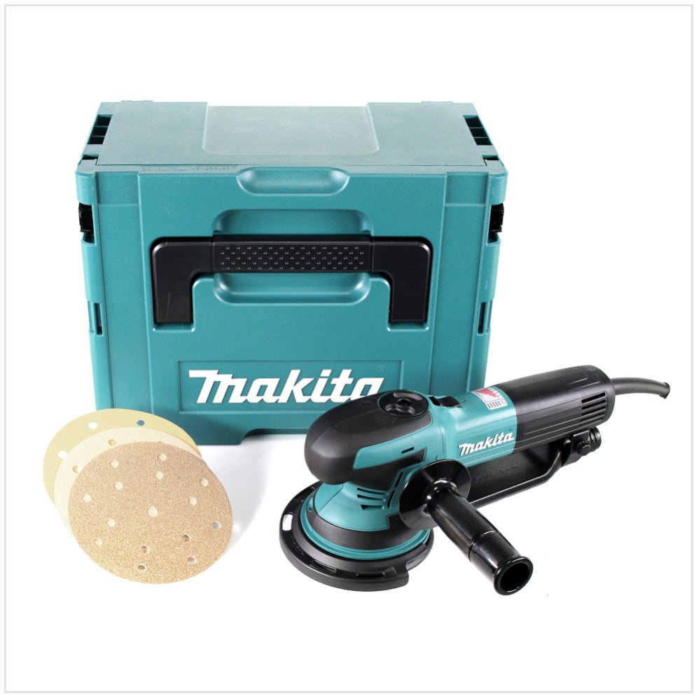 Makita BO 6050 J 750 W 150 mm Exzenter - Rotationsschleifer im Makpac - Toolbrothers