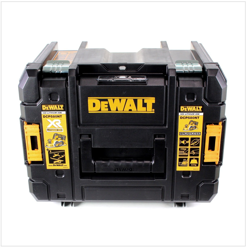 DeWalt DCP 580 P2 Akku Hobel 18V 82mm + 2x Akku 5,0Ah + Ladegerät + TSTAK - Toolbrothers