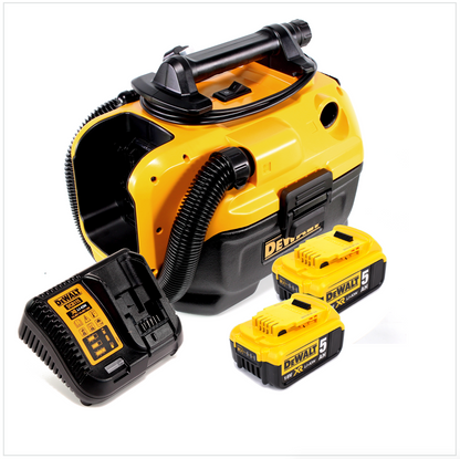 Dewalt DCV 582 Akku Nass- und Trockensauger 18V + 2x Akku 5,0Ah + Ladegerät - Toolbrothers