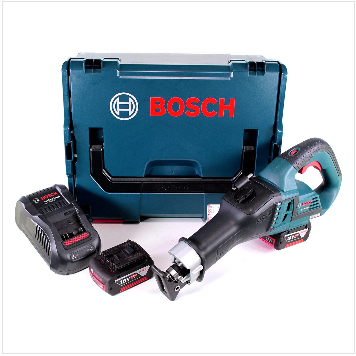 Bosch GSA 18V-32 Professional Akku Recipro- / Säbelsäge brushless in L-Boxx mit 2x GBA 6,0 Ah Akku und GAL 1880 CV Ladegerät - Toolbrothers