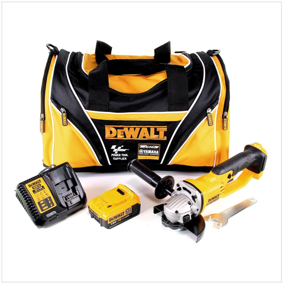 DeWalt DCG 412 Akku Winkelschleifer 18V 125mm + 1x Akku 4,0Ah + Ladegerät in Sporttasche - Toolbrothers