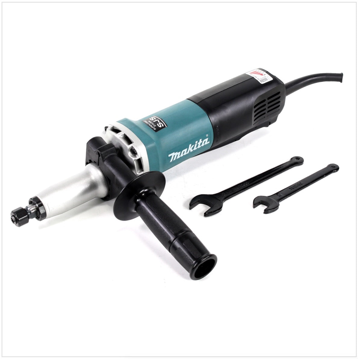 Makita GD0811C Elektro Geradschleifer 6 mm 750 Watt mit Seitengriff - Toolbrothers