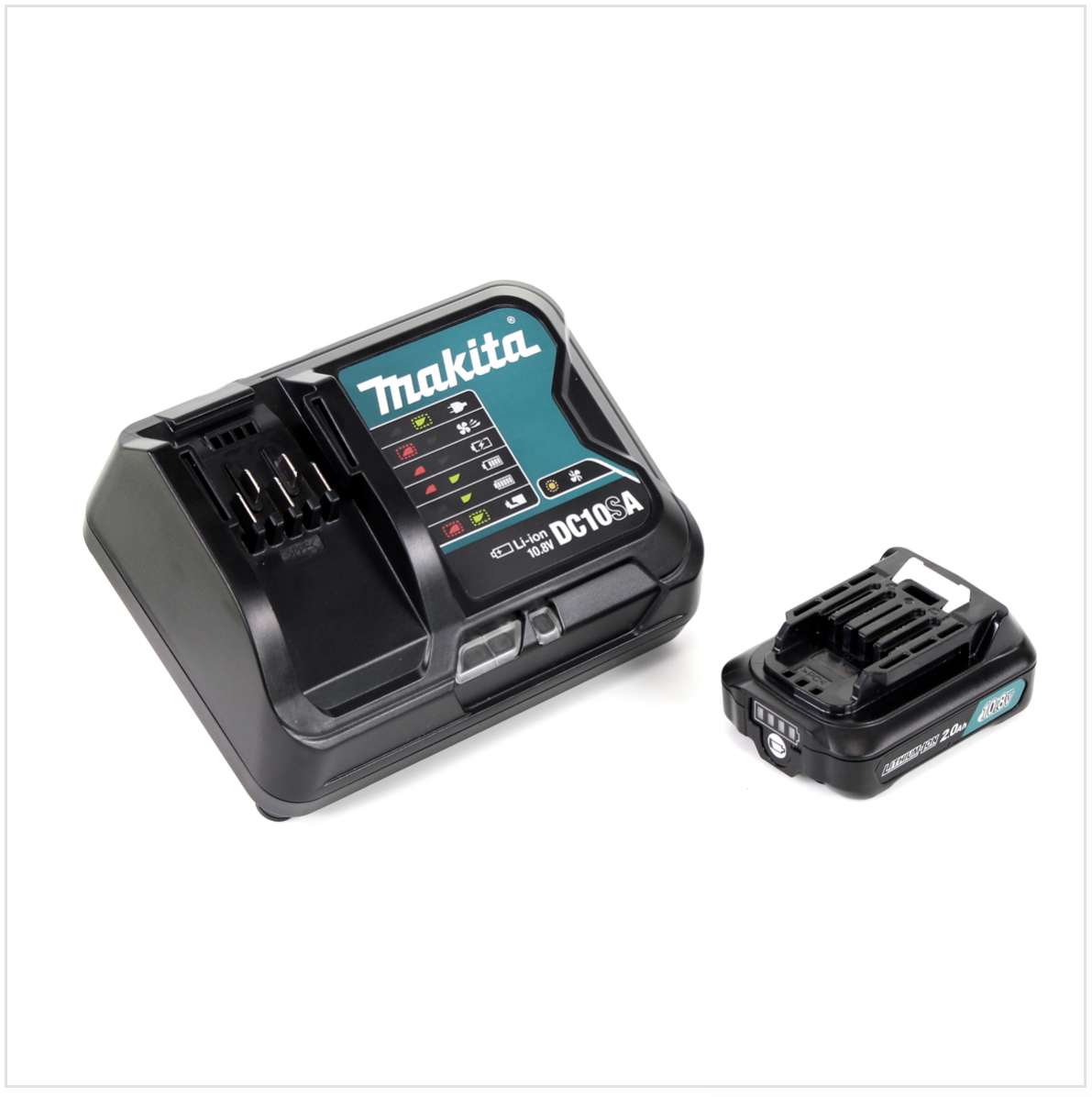 Makita TD 110 DSA1J 10,8 V Li-Ion Akku Schlagschrauber im Makpac + 1x BL 1020 2,0 Ah 10,8 V Akku + DC10SA 10,8 V Schnelladegerät - Toolbrothers