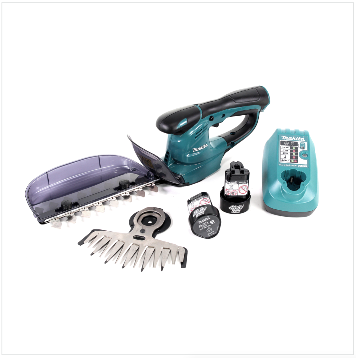 Makita UH 200 DWEX Akku Strauch Hecken Schere 10,8V + 2x Akku 1,3Ah + Ladegerät - Toolbrothers