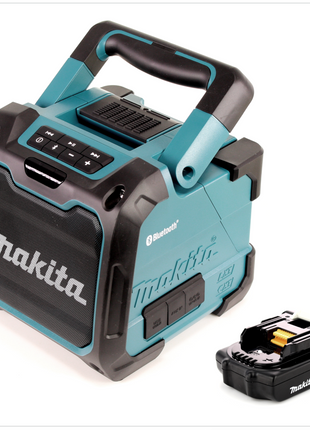 Makita DMR 200 A1 Baustellen Lautsprecher 10,8 - 18 V Bluetooth Grün + 1x Akku 2,0 Ah - ohne Ladegerät - Toolbrothers